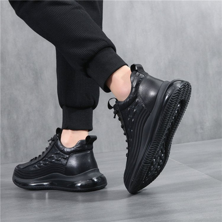 Men's Casual Cowhide Air Cushion Shoes