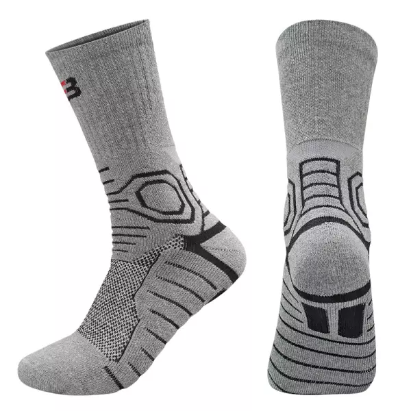 Men's Outdoor Towel Bottom Wear-resistant Sweat-absorbing Non-slip Mid-tube Sports Socks