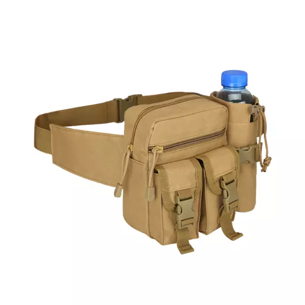 Multifunctional Tactical Military Waist Bag Sling Hip Belt With Water Bottle Holder