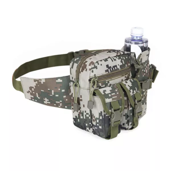 Multifunctional Tactical Military Waist Bag Sling Hip Belt With Water Bottle Holder