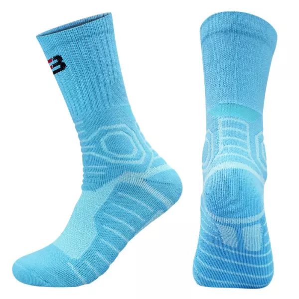 Men's Outdoor Towel Bottom Wear-resistant Sweat-absorbing Non-slip Mid-tube Sports Socks