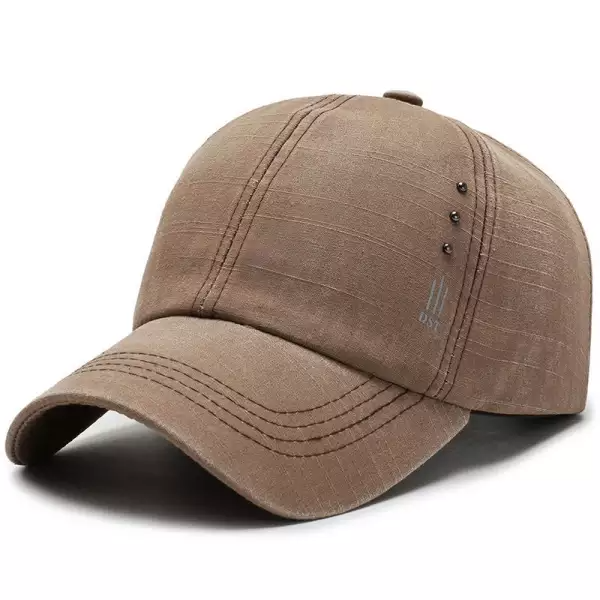 New Simple Men's Washed Baseball Cap Outdoor Leisure Middle-aged Cap Sports Riding Sunshade Sun Hat