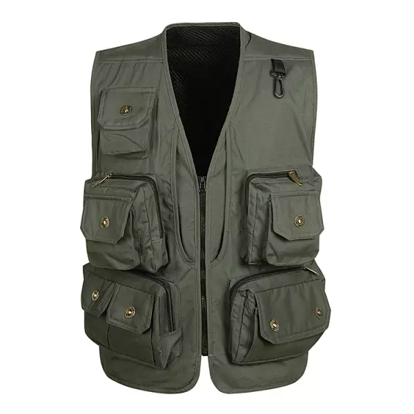 Men's Outdoor Multi-bag Design Mountaineering Tactical Work Vest