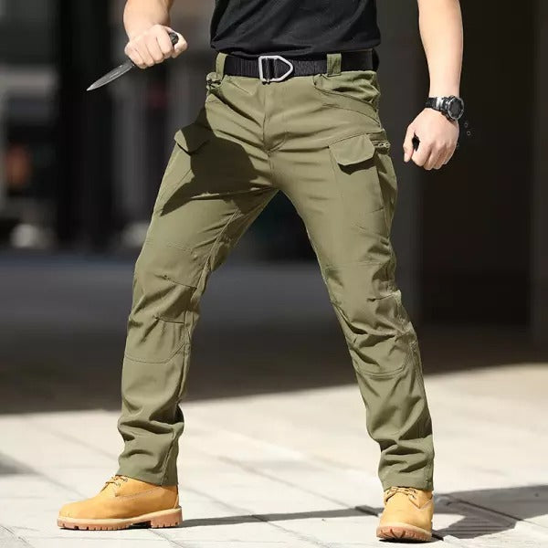 Men's Quick Dry Elastic Fabric Tear Resistant Tactical Multi Pocket Overalls
