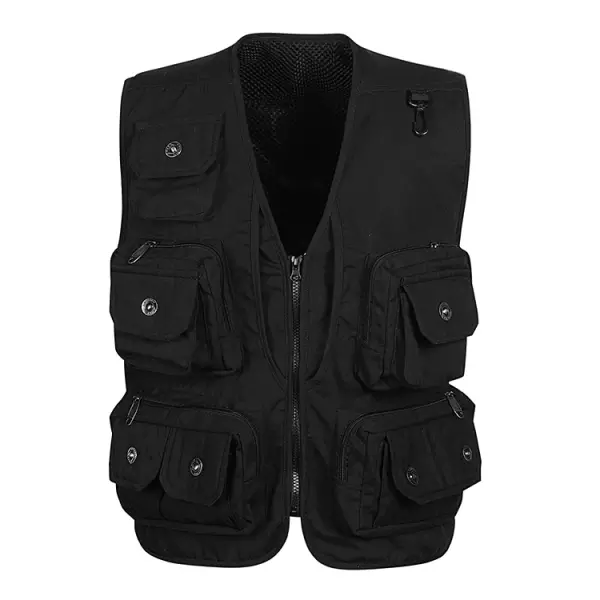 Men's Outdoor Multi-bag Design Mountaineering Tactical Work Vest
