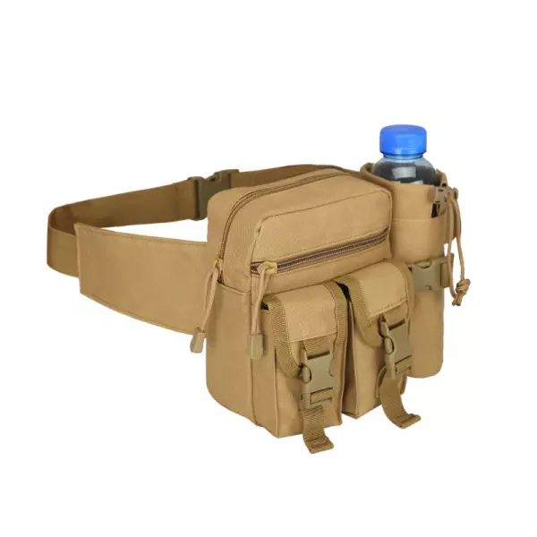 Multifunctional Tactical Military Waist Bag Sling Hip Belt With Water Bottle Holder