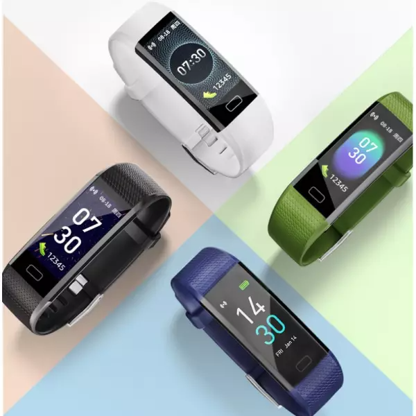 Fitness Heart Rate Meter Step Measurement Body Temperature Smart Sports Bracelet