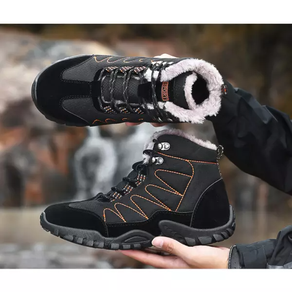 Men's Fleece Warm High Top Snow Boots