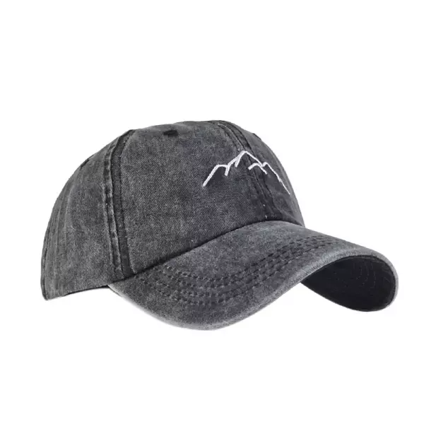 Mountain embroidery men's and women's baseball cap cap