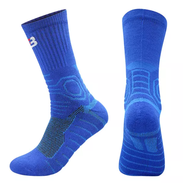 Men's Outdoor Towel Bottom Wear-resistant Sweat-absorbing Non-slip Mid-tube Sports Socks