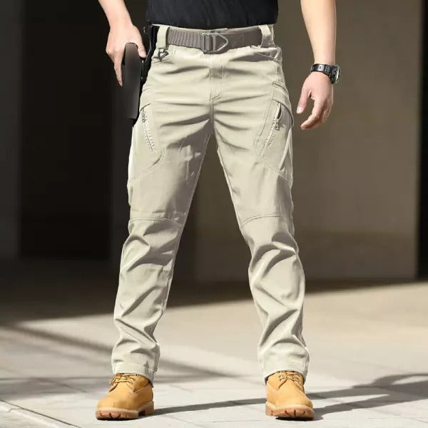 Men's Quick Dry Elastic Fabric Tear Resistant Tactical Multi Pocket Overalls
