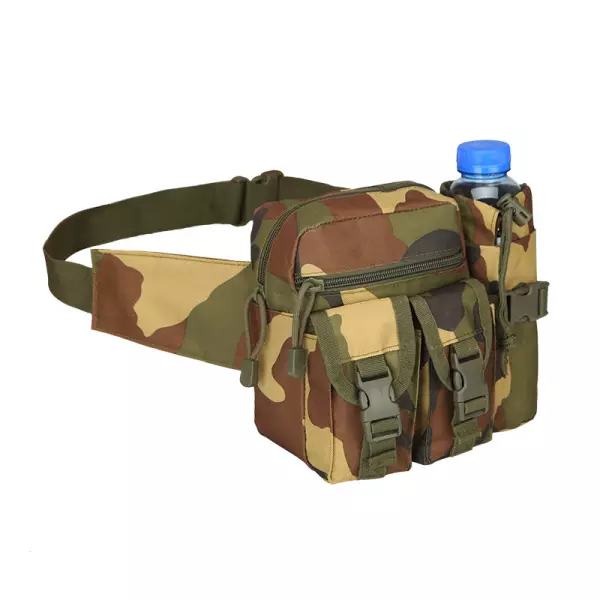 Multifunctional Tactical Military Waist Bag Sling Hip Belt With Water Bottle Holder