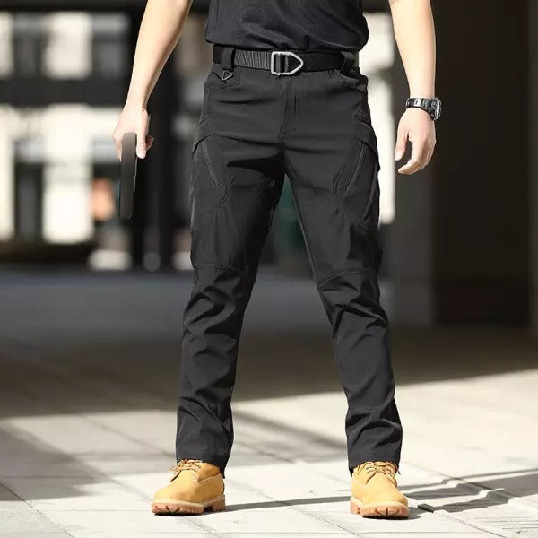 Men's Quick Dry Elastic Fabric Tear Resistant Tactical Multi Pocket Overalls
