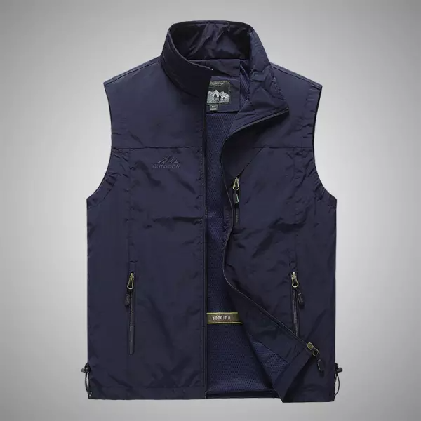 Men's Side Pocket Breathable Functional Outdoor Sports Leisure Vest