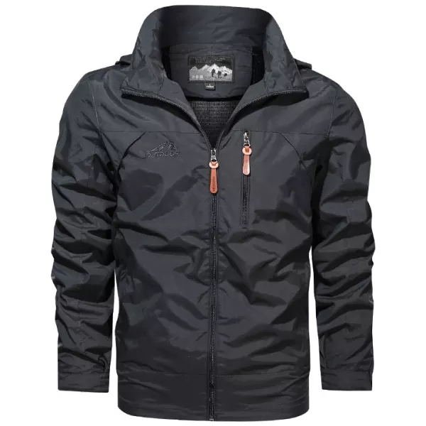 Men's Outdoor Waterproof And Windproof Hooded Jacket