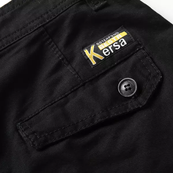 Men's Outdoor Solid Color Multi-pocket Loose Cargo Shorts