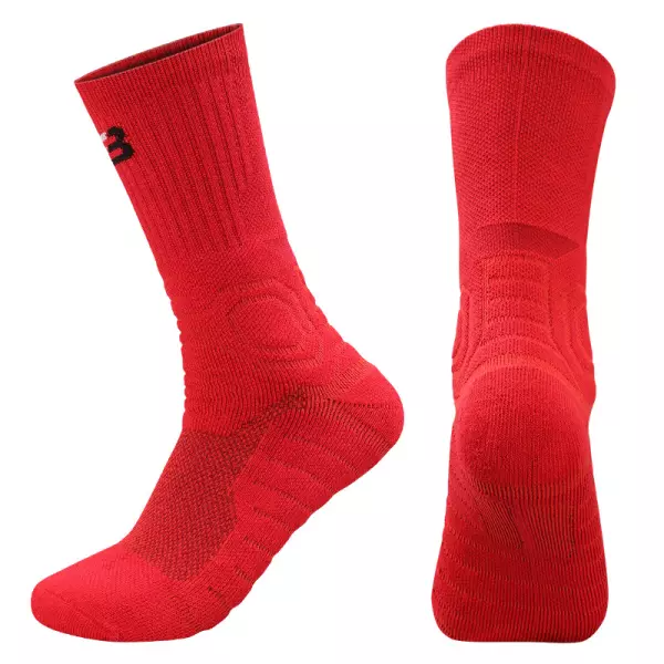 Men's Outdoor Towel Bottom Wear-resistant Sweat-absorbing Non-slip Mid-tube Sports Socks