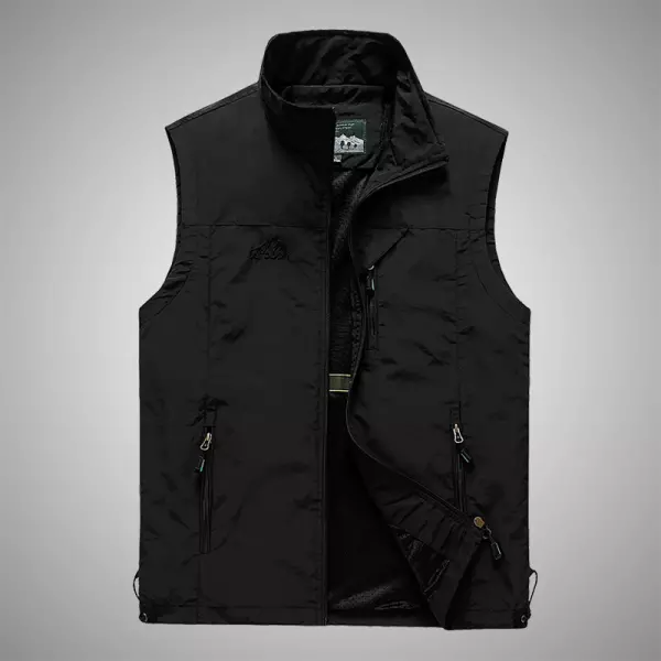 Men's Side Pocket Breathable Functional Outdoor Sports Leisure Vest