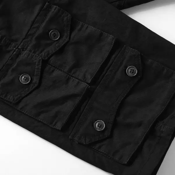 Men's Outdoor Solid Color Multi-pocket Loose Cargo Shorts