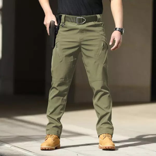 Men's Quick Dry Elastic Fabric Tear Resistant Tactical Multi Pocket Overalls