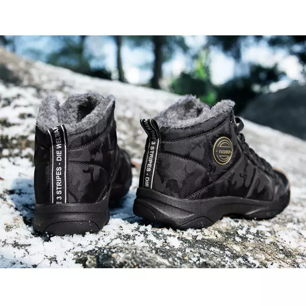 Men's Fleece Warm High Top Snow Boots