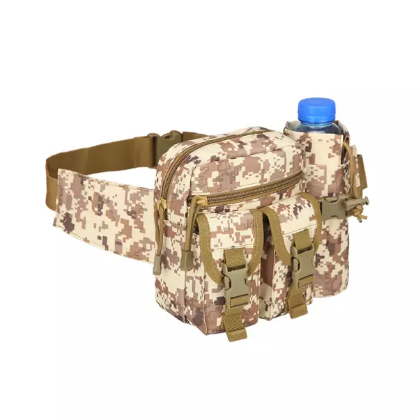 Multifunctional Tactical Military Waist Bag Sling Hip Belt With Water Bottle Holder