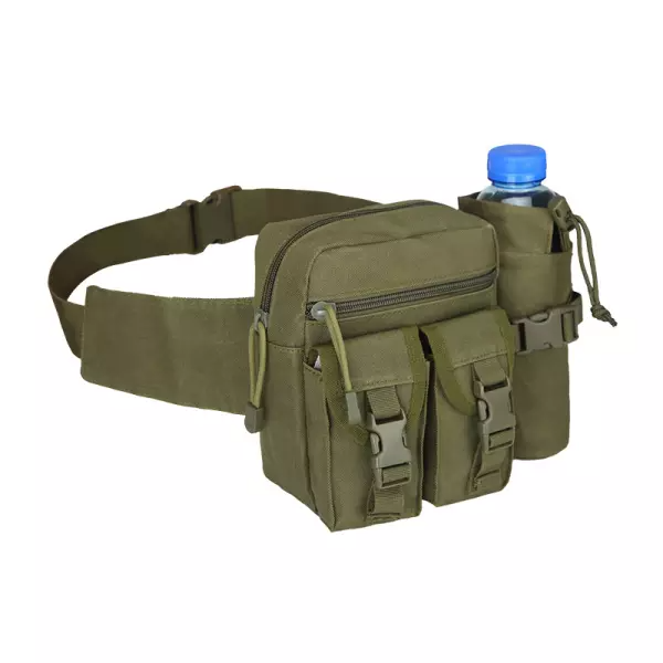 Multifunctional Tactical Military Waist Bag Sling Hip Belt With Water Bottle Holder
