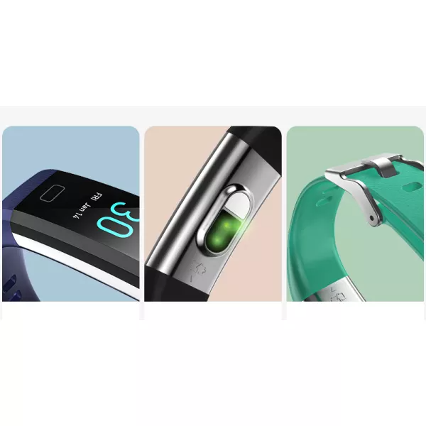 Fitness Heart Rate Meter Step Measurement Body Temperature Smart Sports Bracelet