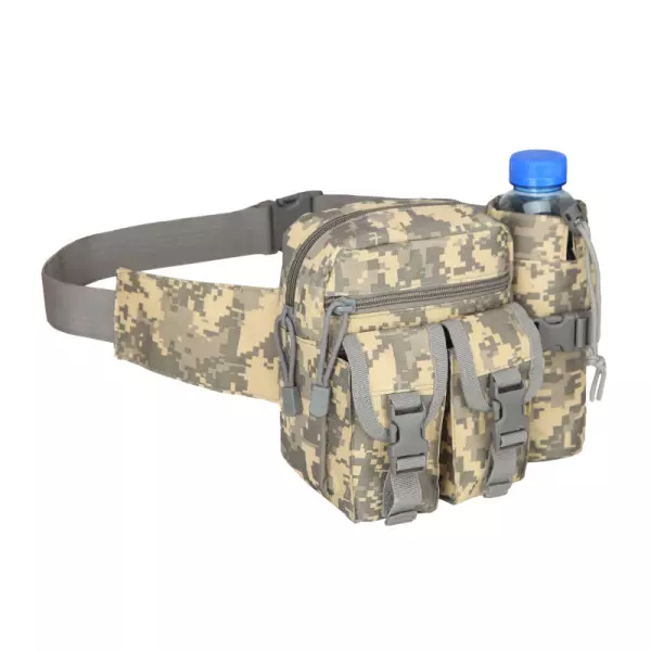 Multifunctional Tactical Military Waist Bag Sling Hip Belt With Water Bottle Holder