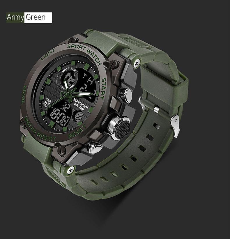 trend multi-function sports waterproof and dustproof electronic watch