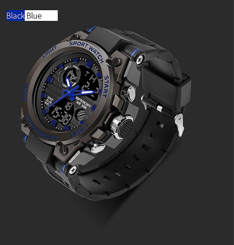 trend multi-function sports waterproof and dustproof electronic watch