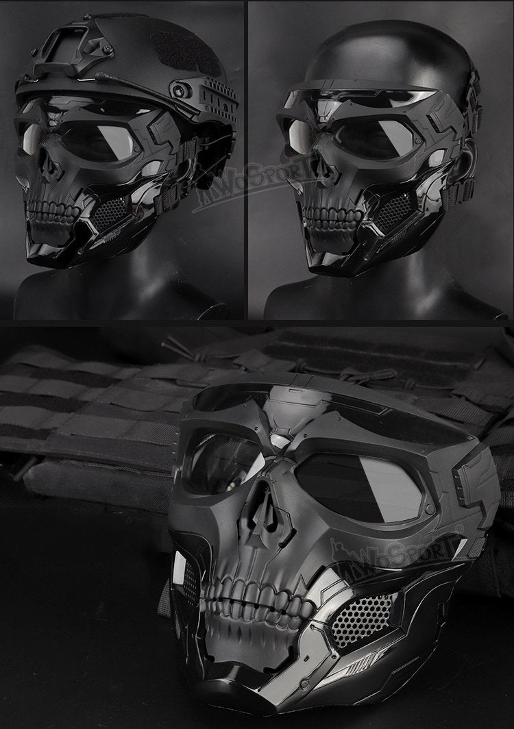 Camouflage skeleton mask