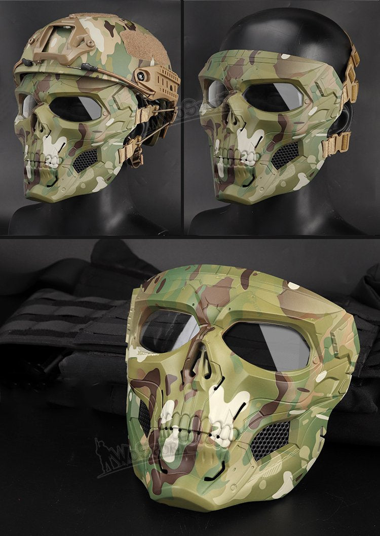 Camouflage skeleton mask