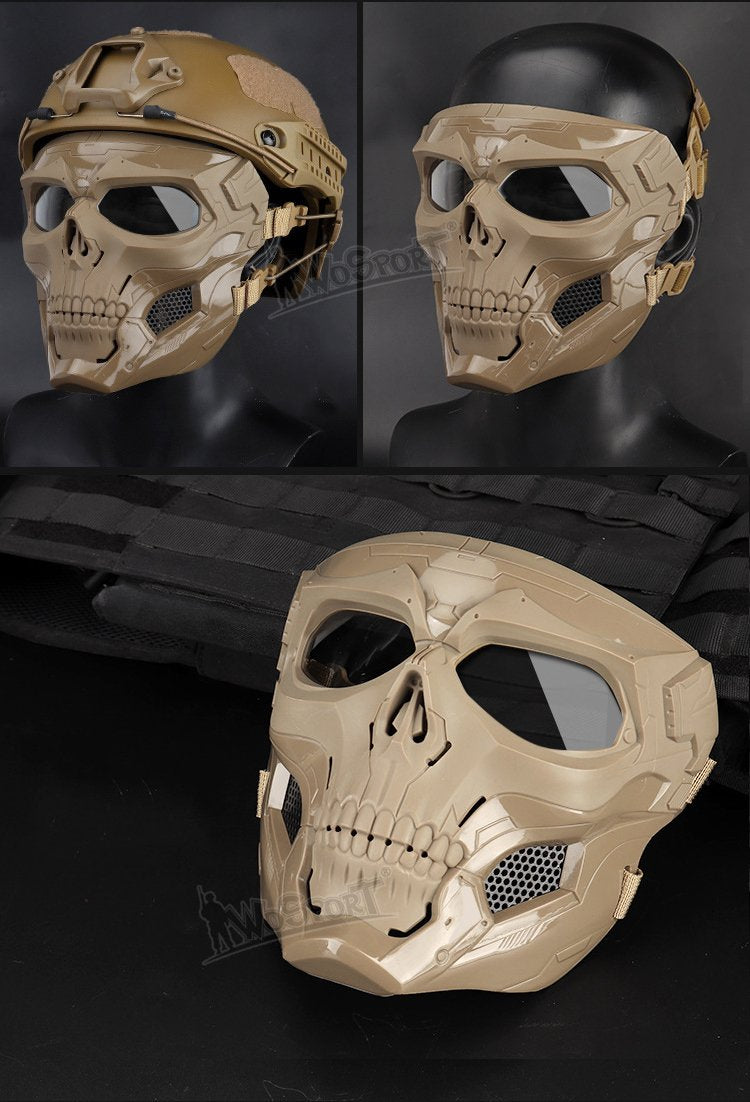 Camouflage skeleton mask