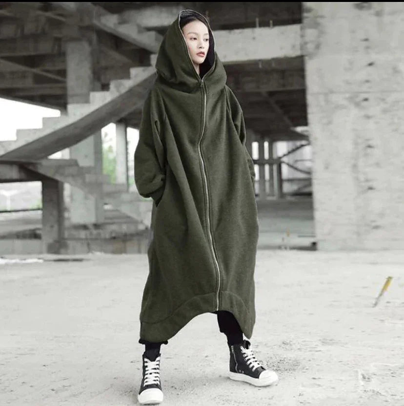 Unisex Long Sleeve Hooded Nazgul Long Coat