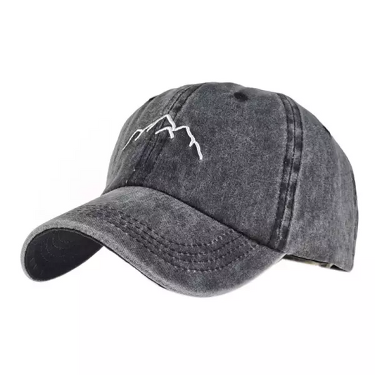 Mountain embroidery men's and women's baseball cap cap