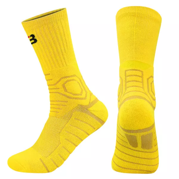 Men's Outdoor Towel Bottom Wear-resistant Sweat-absorbing Non-slip Mid-tube Sports Socks