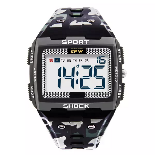 Multifunctional outdoor waterproof electronic watch